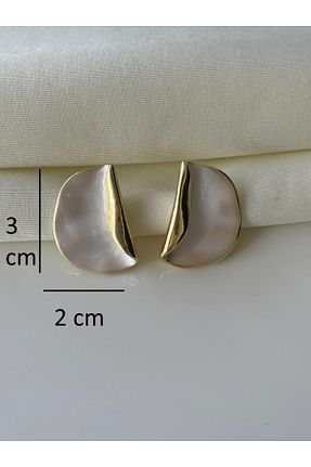 گوشواره جواهر نباتی فلزی Nilsu Jewellery Accessory - کد 942819581
