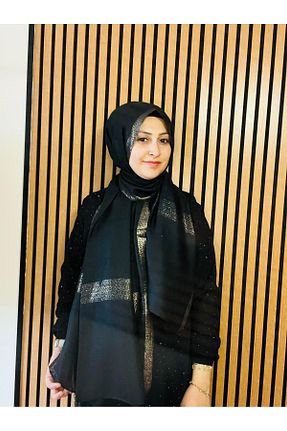 شال مشکی زنانه پنبه ای Arwella - کد 942884325