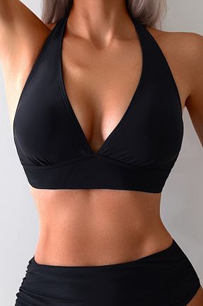 بالاتنه بیکینی مشکی زنانه ساده Angelsin - کد 943614768