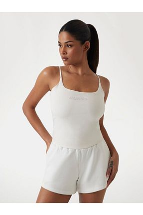 بلوز سفید زنانه طرح دار Guess - کد 924275167