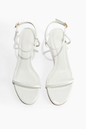 کفش پاشنه بلند کلاسیک سفید زنانه چرم مصنوعی H&M - کد 942948988