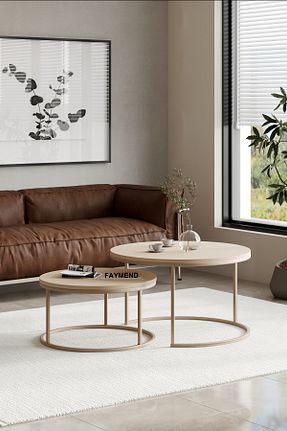 میز جلو مبلی آبی فلزی FAYMEND - کد 942993111