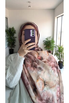 شال زرشکی زنانه پنبه ای Lavena scarfs - کد 943024563