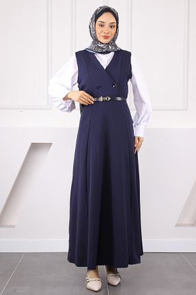 لباس حجاب سرمه ای زنانه رگولار İmajButik - کد 943070813