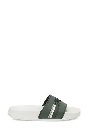 دمپائی خاکی بچه گانه پاشنه تخت U.S. Polo Assn. - کد 943161344