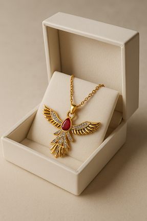 گردنبند استیل ( فولاد ) زرد زنانه استیل (فولاد) glanssieraad - کد 943264418