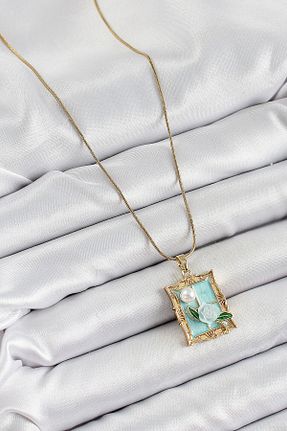گردنبند استیل ( فولاد ) رنگی زنانه استیل ضد زنگ Clariss - کد 944022476