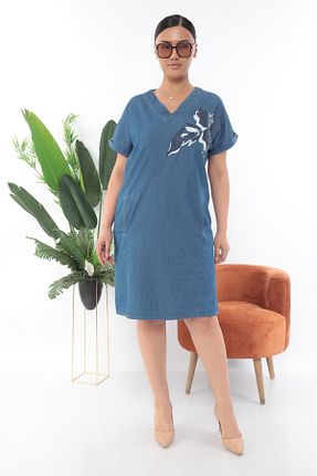 لباس آبی زنانه جین Novinka - کد 943425496