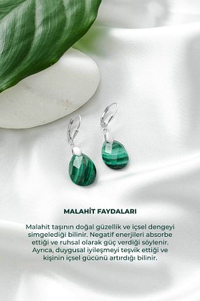 گوشواره نقره سبز زنانه 925 عیار luxtone - کد 943476584