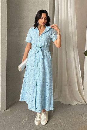 لباس آبی زنانه بافتنی ASEDE - کد 943478293