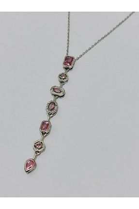 گردنبند استیل ( فولاد ) سفید زنانه استیل ضد زنگ FLORAS JEWELRY - کد 943482136