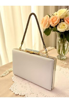 کیف مجلسی بژ زنانه چرم مصنوعی Biçanta - کد 943487314