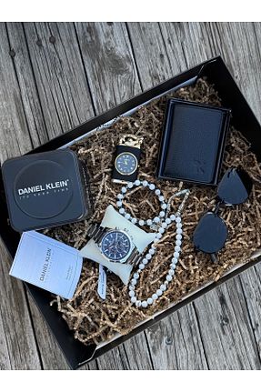 ست ساعت مچی طوسی مردانه استل (فولاد) Daniel Klein - کد 943496060