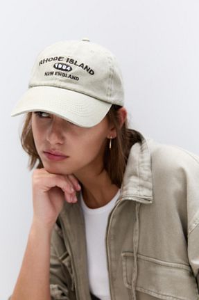 کلاه قهوه ای زنانه پنبه ای Pull & Bear - کد 943516077