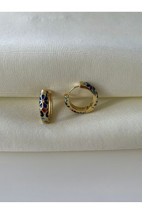 گوشواره جواهر بژ فلزی Nilsu Jewellery Accessory - کد 943524048