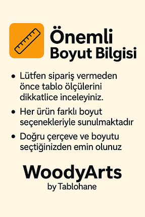 تابلو قهوه ای پلاستیک WoodyArts - کد 943403619