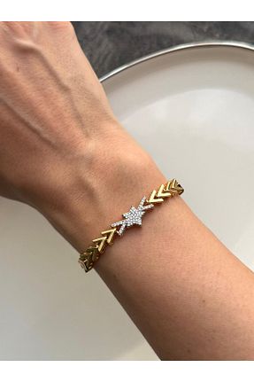 دستبند استیل (فولاد) زرد استیل (فولاد) Nera Accessories - کد 943584722