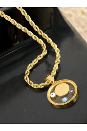 گردنبند استیل ( فولاد ) طلائی زنانه استیل (فولاد) Luna Barella - کد 943588440