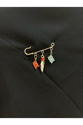سنجاق سینه رنگی زنانه فلزی hicazavm - کد 943642186
