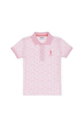 پولوشرت صورتی بچه گانه پنبه ای U.S. Polo Assn. - کد 943658173