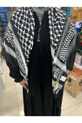 شال گردن مشکی زنانه پنبه ای hicazavm - کد 944241193