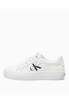 کفش اسنیکر سفید زنانه بند دار Calvin Klein - کد 376375857