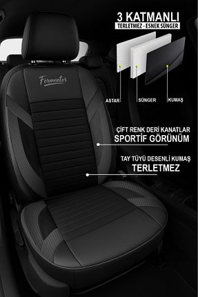 روکش صندلی خودرو مشکی GM-DESIGN - کد 943743828