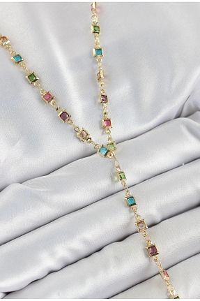 گردنبند استیل ( فولاد ) رنگی زنانه استیل (فولاد) GLOWVİA AKSESUAR - کد 943917912