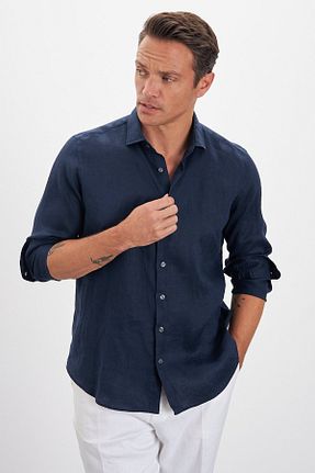 پیراهن رنگی مردانه یقه ایتالیایی Paşahan - کد 943917021