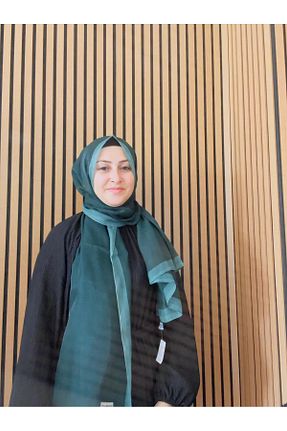 شال سبز زنانه پنبه پلی استر PİRAMİT - کد 943948875