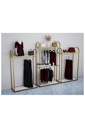 چوب لباسی متالیک فلزی İzmir Raf - کد 943986070