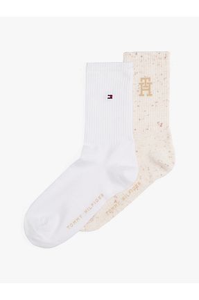 جوراب بژ زنانه مخلوط ویسکون Tommy Hilfiger - کد 944009118