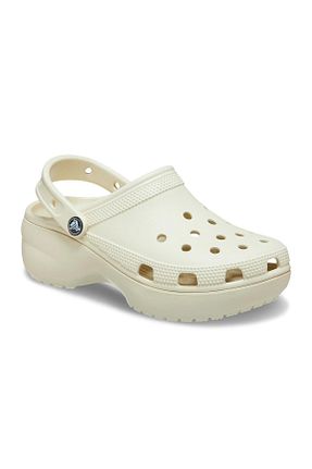 صندل اسپرت بژ زنانه چرم مصنوعی Crocs - کد 941627537