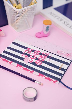 دفتر سرمه ای Sert Matt Notebook - کد 944030735