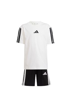 ست بالاتنه و پائین تنه سفید بچه گانه تریکو adidas - کد 887351070
