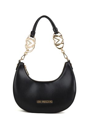 کیف دوشی مشکی زنانه چرم مصنوعی Love Moschino - کد 883360171