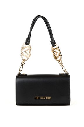 کیف دوشی مشکی زنانه چرم مصنوعی Love Moschino - کد 903447449