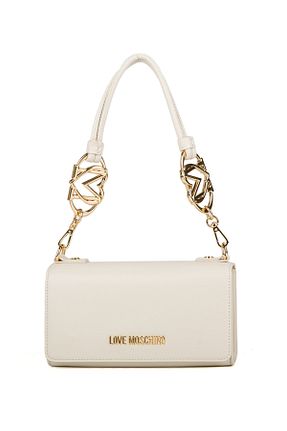 کیف دوشی بژ زنانه پلی اورتان Love Moschino - کد 902751015