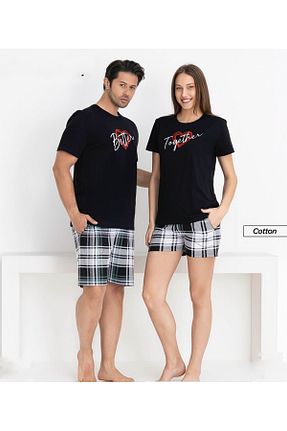 ست لباس راحتی مشکی زنانه %100 پنبه Lena Homewears - کد 944005488