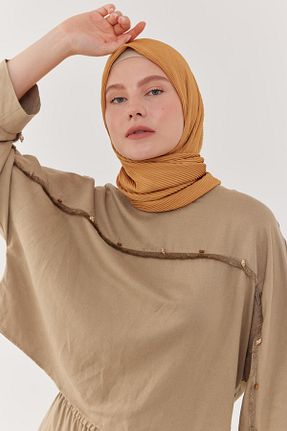شال زرد زنانه MİRSOY SCARF - کد 845615135