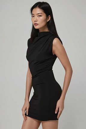لباس مشکی زنانه پلی استر Hiccup - کد 930840856