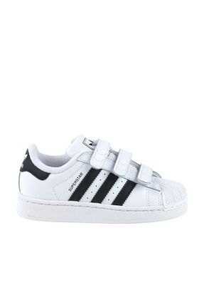 کفش اسنیکر سفید بچه گانه چسبی adidas - کد 889679878