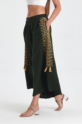 شلوار خاکی زنانه پنبه پلی استر bacc - کد 899253382