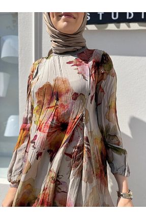 لباس حجاب قهوه ای زنانه رگولار MissWhence - کد 935123851