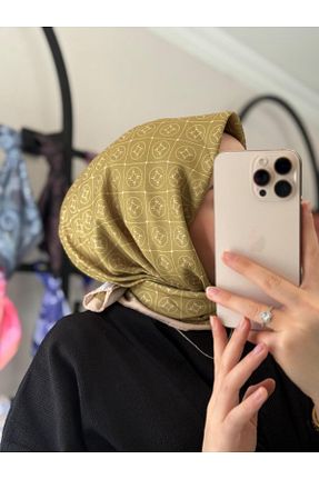 دستمال گردن سبز زنانه پنبه ای MONOOR - کد 849252509