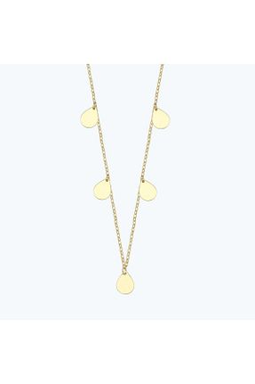 گردنبند طلا بژ زنانه 14 عیار Altınbaş - کد 836066187