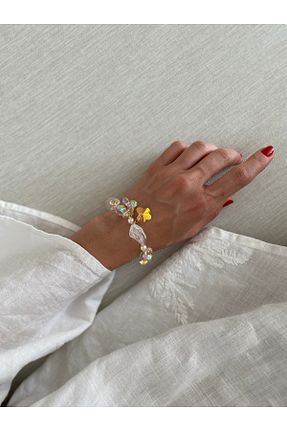 دستبند جواهر سفید زنانه زیرکن Luvitaaksesuar - کد 936524480