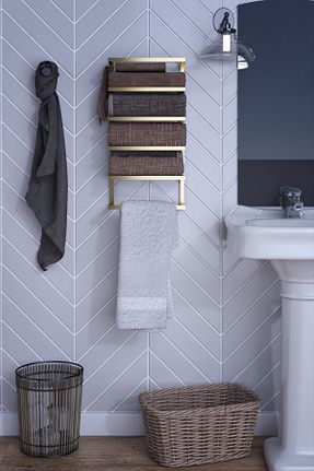 آویز حمام طوسی lyla concept - کد 658667341