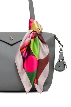 کیف دوشی طوسی زنانه چرم مصنوعی U.S. Polo Assn. - کد 940565177
