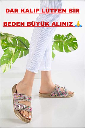 دمپائی متالیک زنانه چرم مصنوعی Pienn - کد 905586549